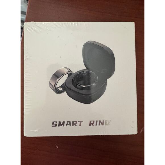 Smart Ring Sleep Tracking Wearable Heart Rate Fitness Tracker Size 10 Silver - Picture 1 of 6